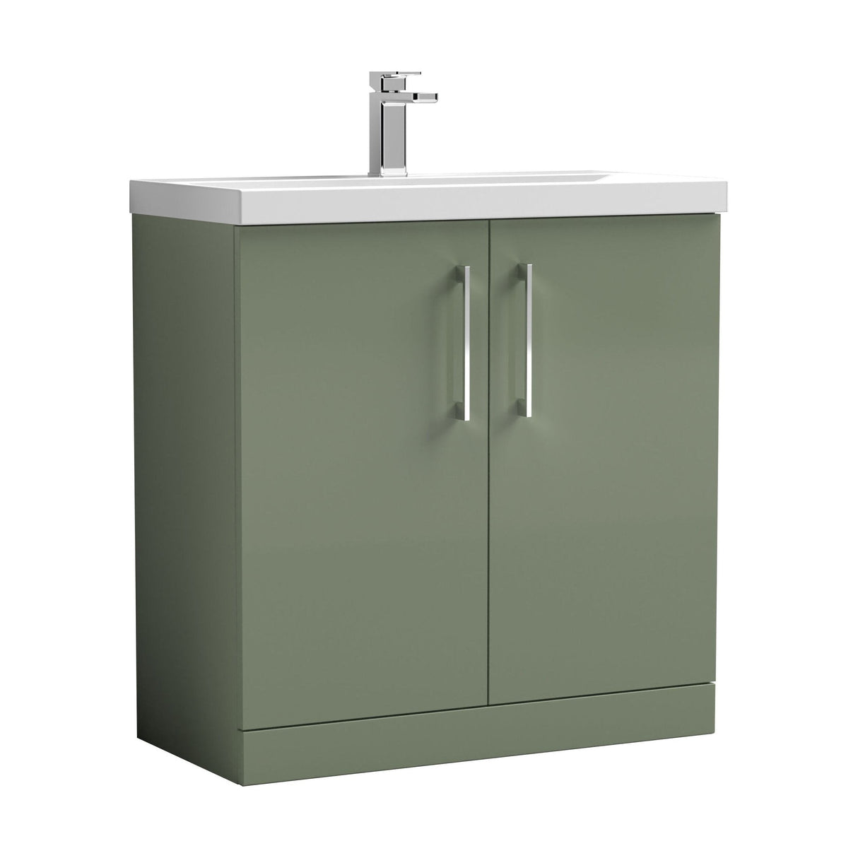 [BFLE805D] Bramshall Contemporary 2 Soft Close Doors Floor Standing Vanity Basin Unit, Choice of Size/Basin Type/Colour - Cutout