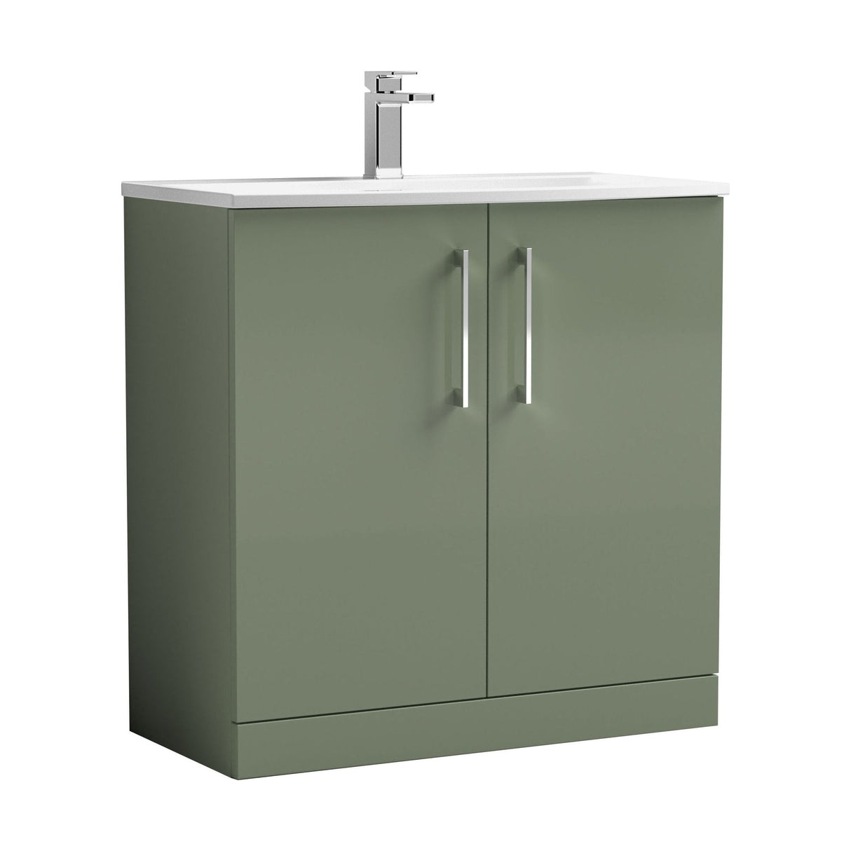 [BFLE805G] Bramshall Contemporary 2 Soft Close Doors Floor Standing Vanity Basin Unit, Choice of Size/Basin Type/Colour - Cutout