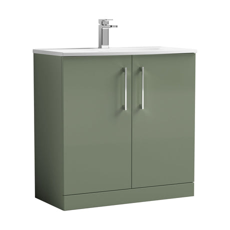 [BFLE805G] Bramshall Contemporary 2 Soft Close Doors Floor Standing Vanity Basin Unit, Choice of Size/Basin Type/Colour - Cutout