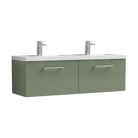 [BFLE822C2] Bramshall Wall Hung 2 Drawer Vanity Basin Unit - 1200mm - Choice of Colour and Basin Type - Cutout
