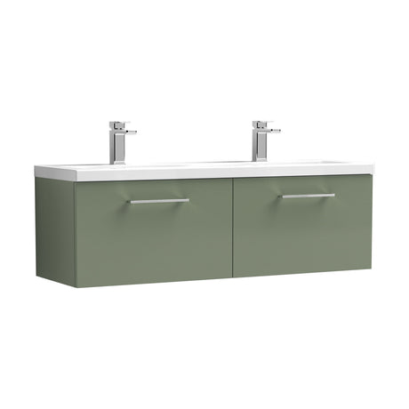 [BFLE822F2] Bramshall Wall Hung 2 Drawer Vanity Basin Unit - 1200mm - Choice of Colour and Basin Type - Cutout