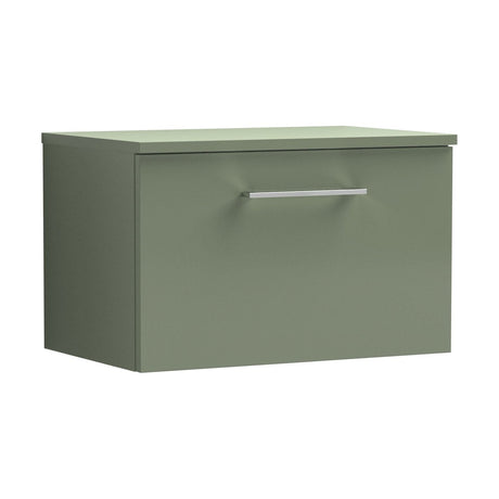 [BFLE822W] Bramshall Contemporary 1 Soft Close Drawer Wall Hung Vanity Worktop Unit, Choice of Size/Colour - Cutout