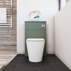 [BFLE841] Bramshall 500mm Floor-Standing Contemporary Compact WC Toilet Unit - Lifestyle 1