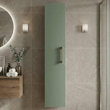 [BFLE861H017] Bramshall 300mm Wall Hung 1 Door Tall Unit – Choice of Colour and Handle Finish - Silo