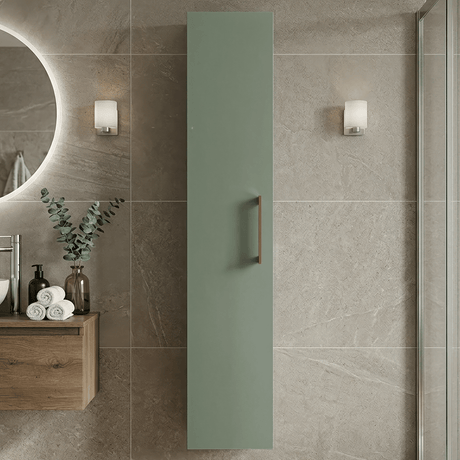 [BFLE861H019] Bramshall 300mm Wall Hung 1 Door Tall Unit – Choice of Colour and Handle Finish - Silo