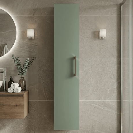 [BFLE861H1516] Bramshall 300mm Wall Hung 1 Door Tall Unit – Choice of Colour and Handle Finish - Silo