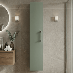 [BFLE861] Bramshall 300mm Wall Hung 1 Door Tall Unit – Choice of Colour and Handle Finish - Silo