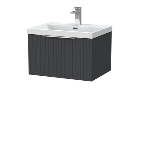 [BFLF1422E] Callingwood Contemporary Wall Hung 1 Drawer Vanity Unit with Thin-Edge Ceramic Basin, Choice of Size and Colour - Cutout