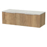 [BFLF1822LSWG2] Callingwood Contemporary Wall Hung 2 Drawer 1200mm Vanity Unit with White Sparkle Laminate Worktop, Choice of Colour - Cutout