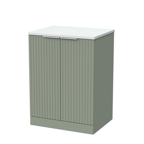 [BFLF3103LWN] Callingwood Contemporary Floor Standing 2 Door Vanity Unit with White Nebula Laminate Worktop, Choice of Size and Colour - Cutout
