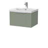 [BFLF3122E] Callingwood Contemporary Wall Hung 1 Drawer Vanity Unit with Thin-Edge Ceramic Basin, Choice of Size and Colour - Cutout