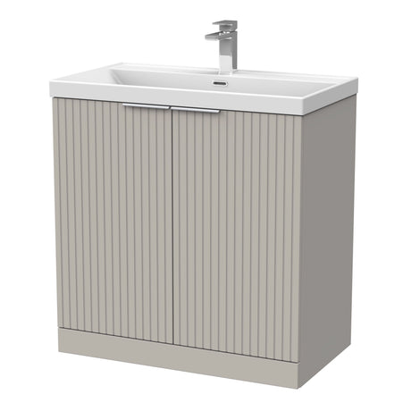 [BFLF3205E] Callingwood Contemporary Floor Standing 2 Door Vanity Unit with Thin-Edge Ceramic Basin, Choice of Size and Colour - Cutout