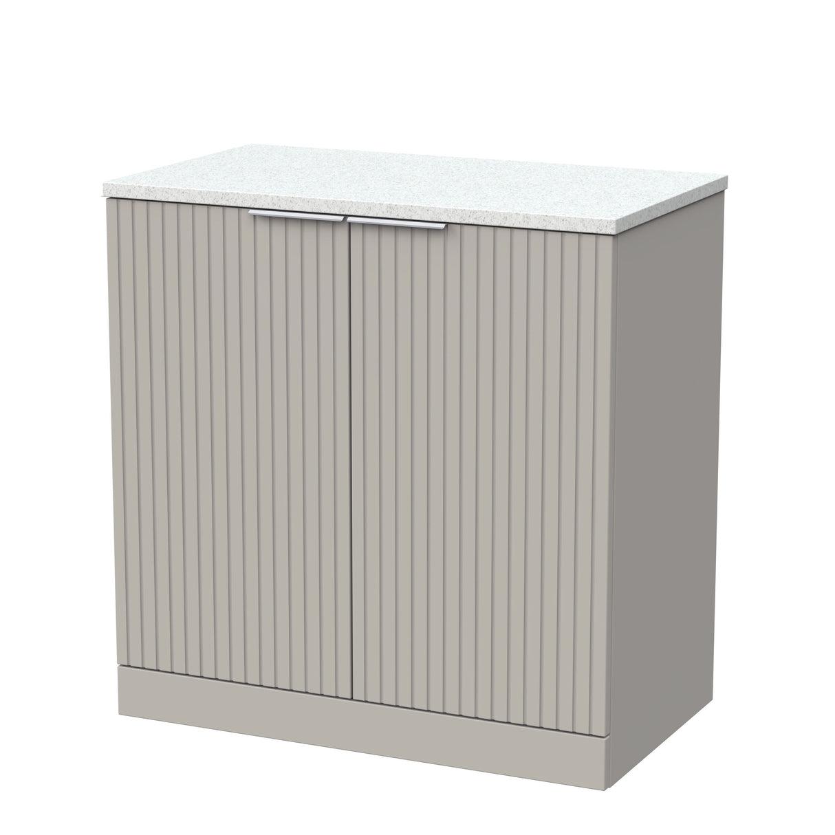 [BFLF3205LWN] Callingwood Contemporary Floor Standing 2 Door Vanity Unit with White Nebula Laminate Worktop, Choice of Size and Colour - Cutout