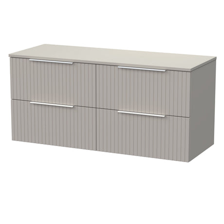 [BFLF3224W2] Callingwood Contemporary Wall Hung 4 Drawer 1200mm Vanity Unit with Laminate Worktop, Choice of Colour - Cutout