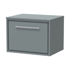 [BFLL2322W] Balterley 600mm Framed Design Wall Hung Single Drawer Vanity with Worktop - Coastal Grey - Cutout