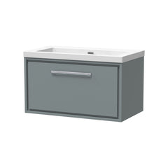 [BFLL2325K] Longnor Wall Hung Single Drawer Vanity Basin Unit with Modern Fireclay Basin, Choice of Size, Colour and Basin - Cutout
