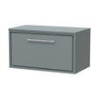 [BFLL2325W] Balterley 800mm Framed Design Wall Hung Single Drawer Vanity with Worktop - Coastal Grey - Cutout