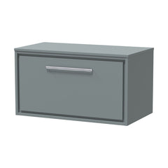 [BFLL2325W] Balterley 800mm Framed Design Wall Hung Single Drawer Vanity with Worktop - Coastal Grey - Cutout