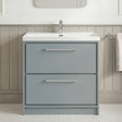 [BFLL23335E] Longnor Floor Standing 2 Drawer Vanity Unit - Choice of Colour, Basin Type and Size - Silo