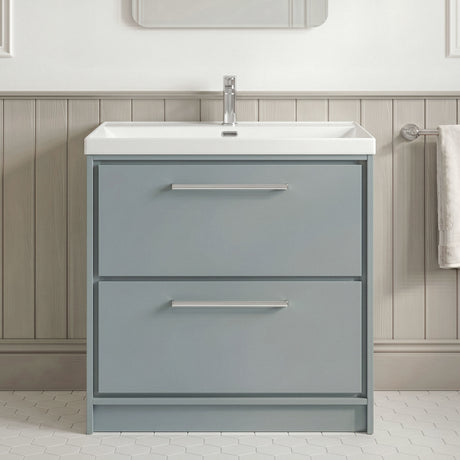 [BFLL23335E] Longnor Floor Standing 2 Drawer Vanity Unit - Choice of Colour, Basin Type and Size - Silo