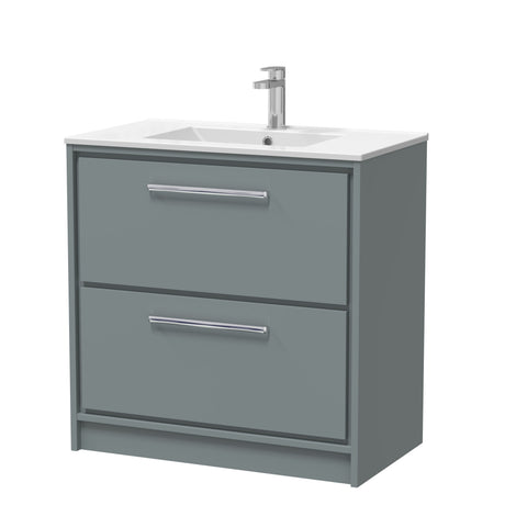 Longnor Floor Standing 2 Drawer Vanity Unit - Choice of Colour, Basin Type and Size
