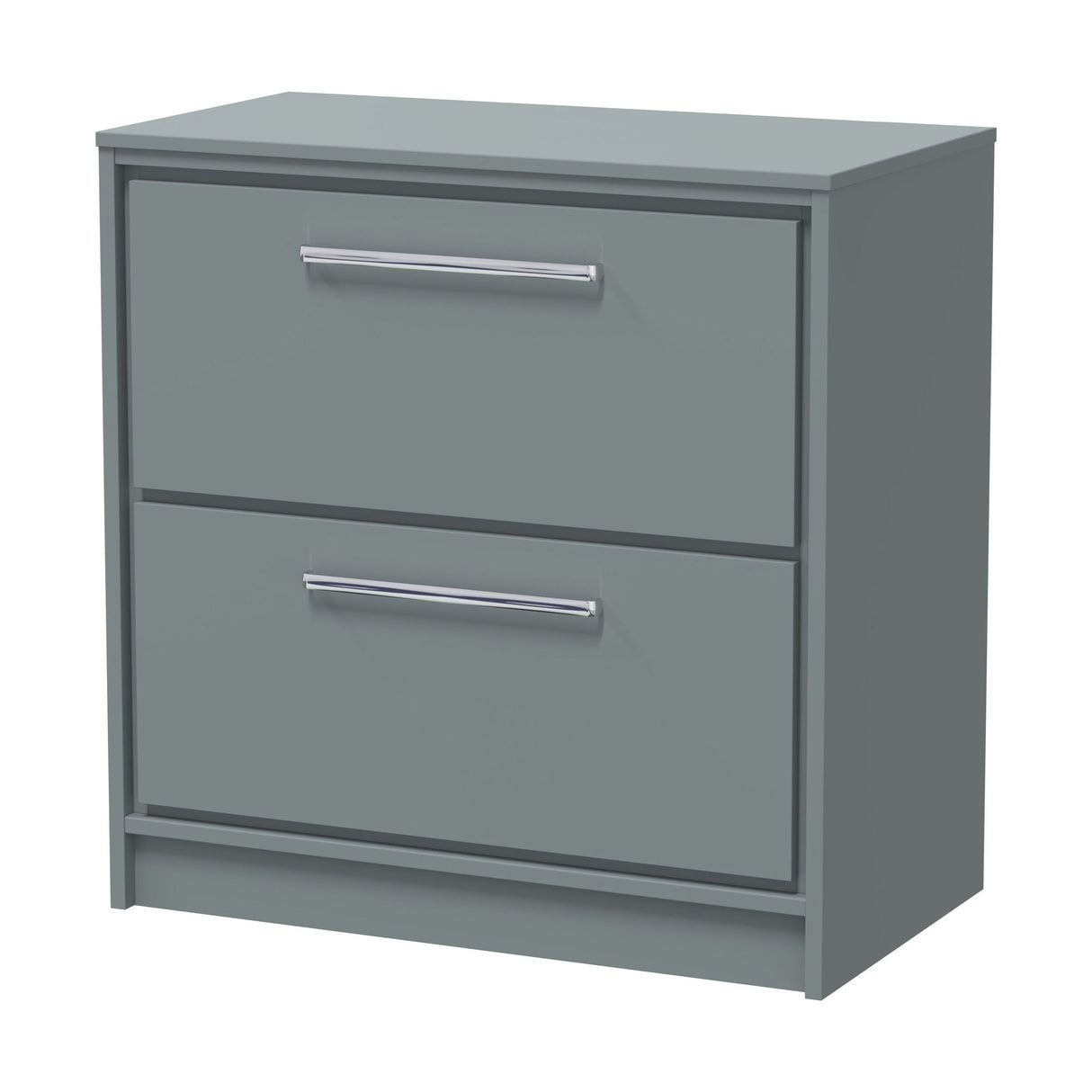 [BFLL2335W] Balterley 800mm Framed Design Floor Standing 2 Drawer Vanity with Worktop - Coastal Grey - Cutout