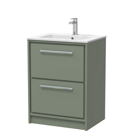 Longnor Floor Standing 2 Drawer Vanity Unit - Choice of Colour, Basin Type and Size