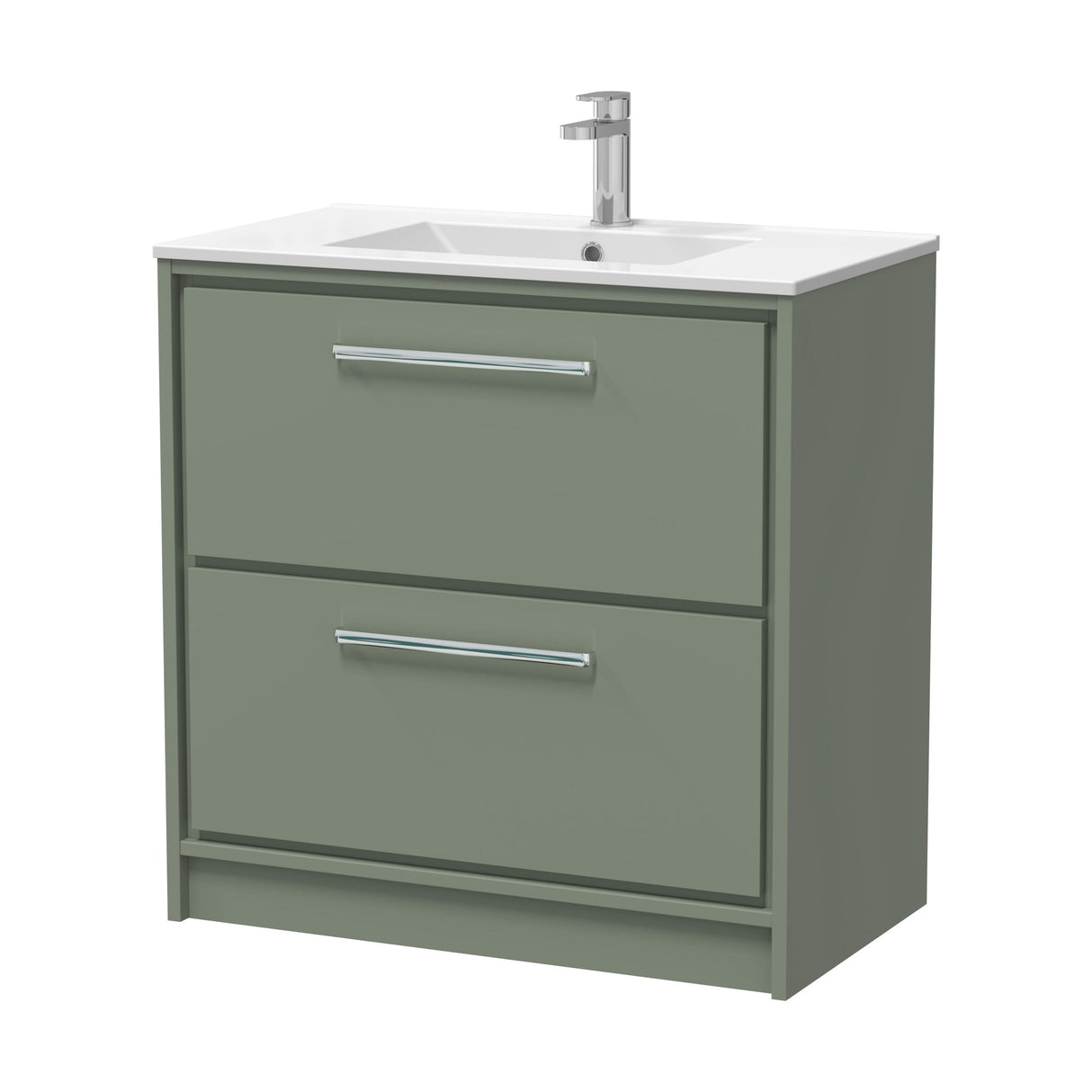[BFLL3135C] Longnor Floor Standing 2 Drawer Vanity Unit - Choice of Colour, Basin Type and Size - Cutout