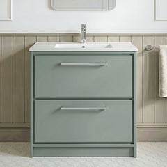 [BFLL3135C] Longnor Floor Standing 2 Drawer Vanity Unit - Choice of Colour, Basin Type and Size - Silo