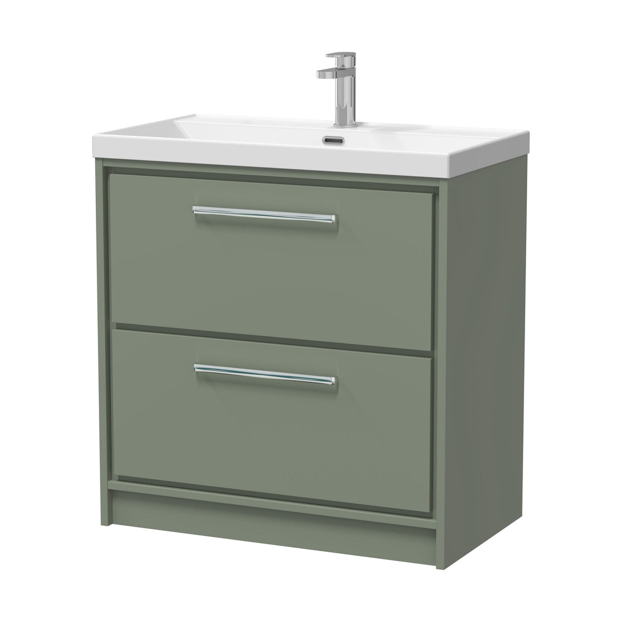 [BFLL3135E] Longnor Floor Standing 2 Drawer Vanity Unit - Choice of Colour, Basin Type and Size - Cutout