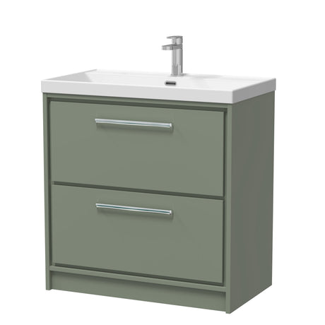 Longnor Floor Standing 2 Drawer Vanity Unit - Choice of Colour, Basin Type and Size