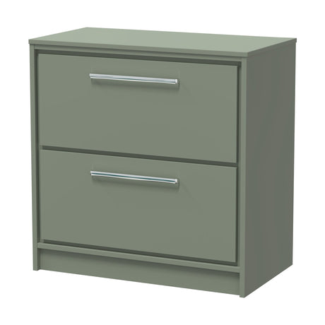 [BFLL3135W] Balterley 800mm Framed Design Floor Standing 2 Drawer Vanity with Worktop - Fern Green - Cutout
