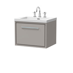 [BFLL3222M] Longnor Wall Hung Single Drawer Vanity Basin Unit with Modern Fireclay Basin, Choice of Size, Colour and Basin - Cutout