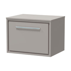 [BFLL3222W] Balterley 600mm Framed Design Wall Hung Single Drawer Vanity with Worktop - Pebble Grey - Cutout