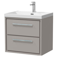 [BFLL3224E] Longnor Modern Wall Hung Vanity 2 Drawer Vanity Basin Unit with Rectangular Basin, Choice of Size and Colour - Cutout