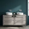 [BFLL3224W2] Longnor Contemporary Wall Hung 4 Drawer Vanity Unit with Colour Coordinating Worktop, 1200mm, Choice of Colour - Silo