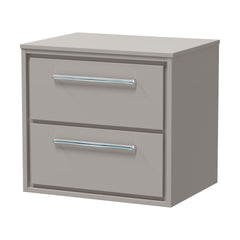 [BFLL3224W] Longnor Contemporary 2-Drawer Wall Hung Vanity Unit with Colour Coordinating Worktop, Choice of Size and Colour - Cutout