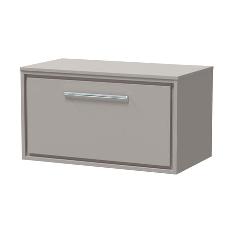 [BFLL3225W] Longnor 1 Drawer Wall Hung Vanity Unit with Worktop, Choice of Size and Colour - Cutout