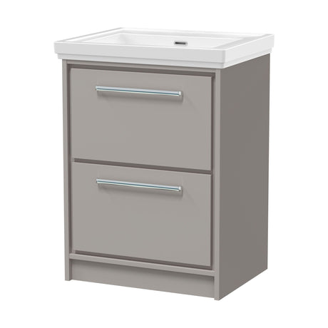 [BFLL3233H] Longnor Floor Standing Double Drawer Vanity Basin Unit with Fireclay Basin - Choice of Colour, Size and Basin Type - Cutout