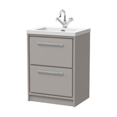 [BFLL3233L] Longnor 2 Drawer Floor Standing Vanity Unit with Modern Fireclay Basin, Choice of Size/Basin Type/Colour - Cutout