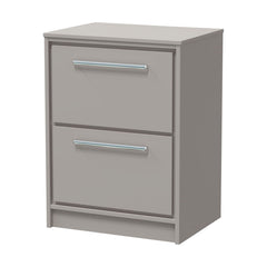 [BFLL3233W] Balterley 600mm Framed Design Floor Standing 2 Drawer Vanity with Worktop - Pebble Grey - Cutout