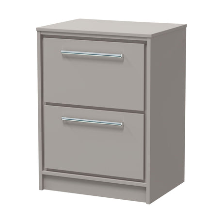 [BFLL3233W] Balterley 600mm Framed Design Floor Standing 2 Drawer Vanity with Worktop - Pebble Grey - Cutout