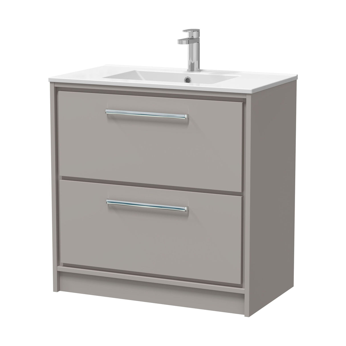 [BFLL3235C] Longnor Floor Standing 2 Drawer Vanity Unit - Choice of Colour, Basin Type and Size - Cutout