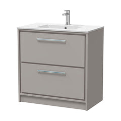 [BFLL3235C] Longnor Floor Standing 2 Drawer Vanity Unit - Choice of Colour, Basin Type and Size - Cutout