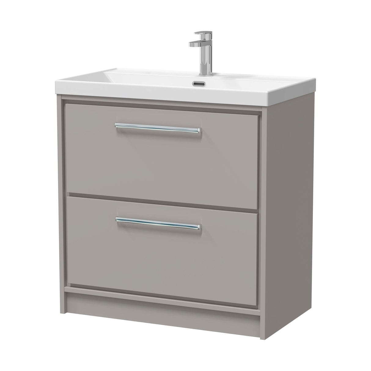 [BFLL3235E] Longnor Floor Standing 2 Drawer Vanity Unit - Choice of Colour, Basin Type and Size - Cutout