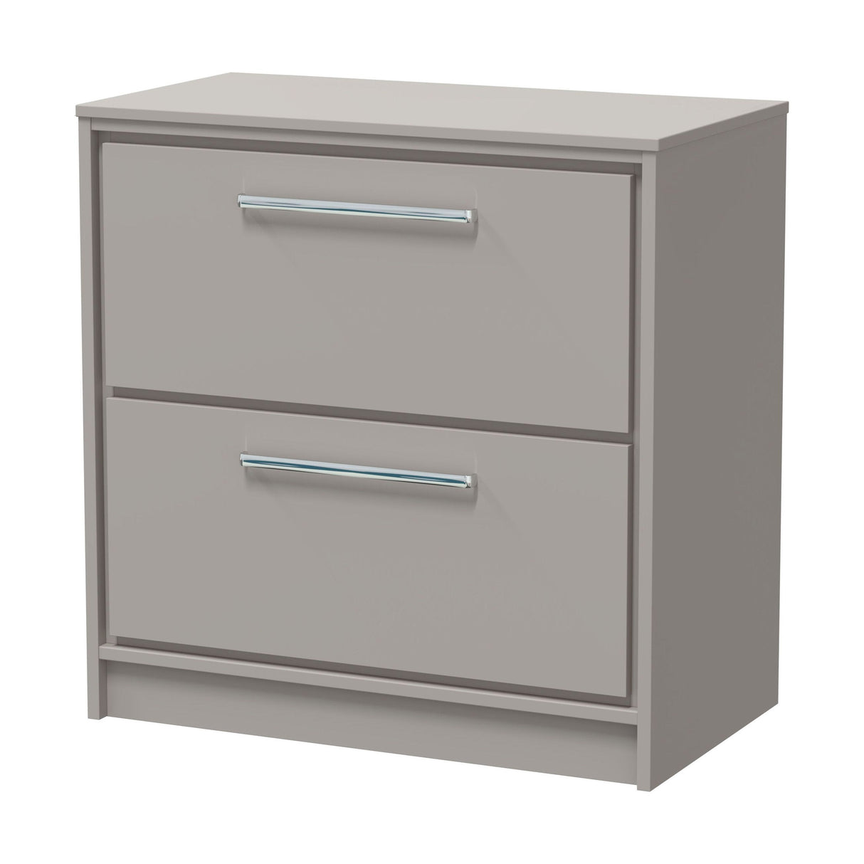 [BFLL3235W] Longnor Contemporary 2 Drawer Floor Standing Vanity Unit with Colour Coordinating Worktop, Choice of Size and Colour - Cutout