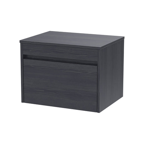 [BFLW2294W] Swainsley Contemporary Wall Hung 1 Drawer Vanity Unit with Laminate Worktop - Choice of Size and Colour - Cutout