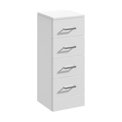 [BFOR133] Slimline 4 Drawer Unit - 300mm - Gloss White - Cutout