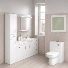 [BFOR144] Hamstall WC Unit, Gloss White, Choice of Size