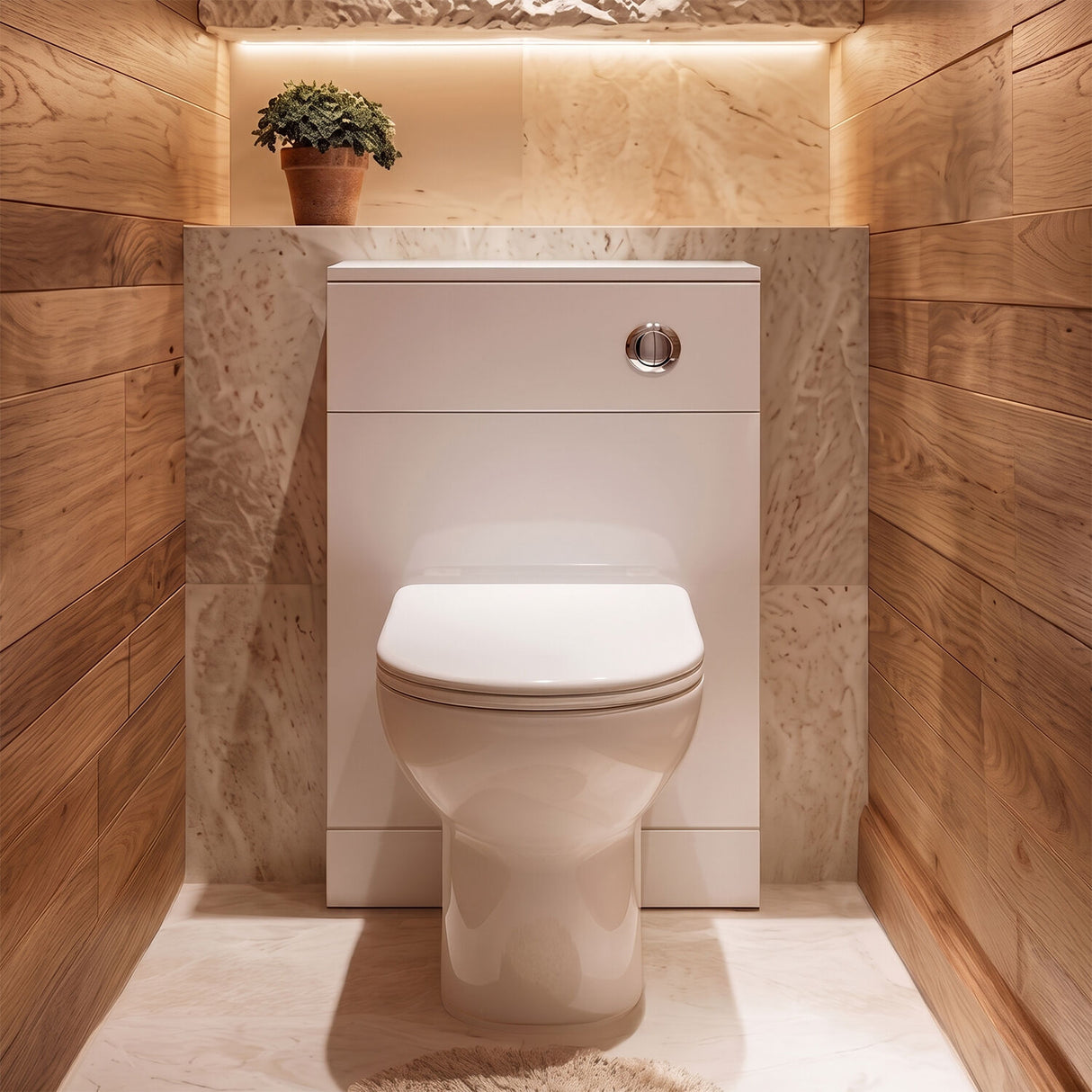 [BFOR144] WC Unit   - 600mm - Gloss White - Silo